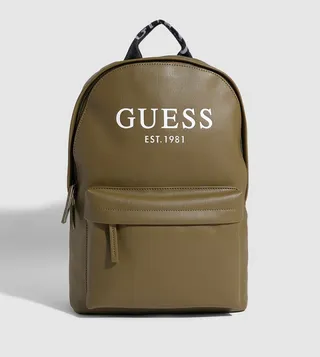 Logo Printed Zip Around Backpack