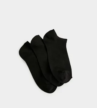 Pack of 3 Solid Ankle Socks