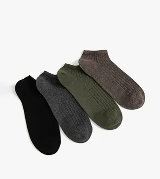 Pack of 4 No Show Socks