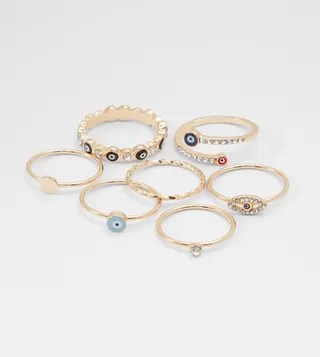 DARALAENNA Multipack Evil Eye Rings