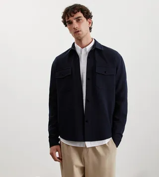 Pocket Detail Long Sleeves Shacket