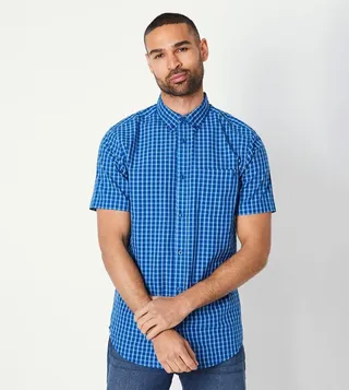 Checkered Short Sleeves Shirt