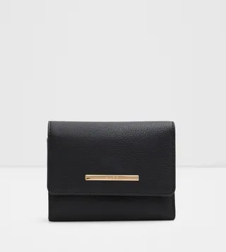 JONAI Textured Logo Detail Three Fold Wallet