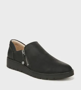 ODYSSEY Zip Detail Slip-On Shoes