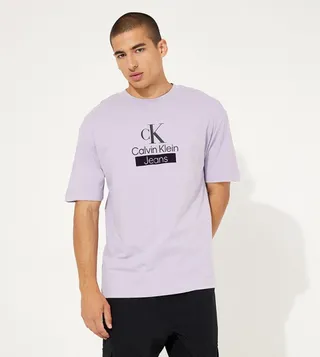 Logo Printed Short Sleeves Casual T-Shirt