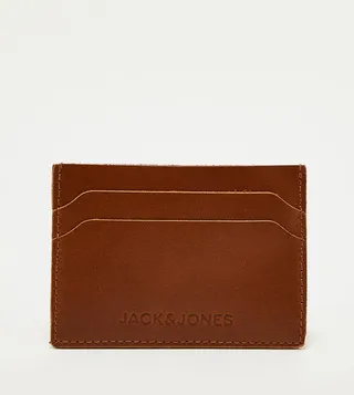 Logo Detail Leather Cardholder