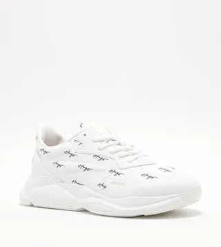 Signature Logo Lace-Up Sneakers 