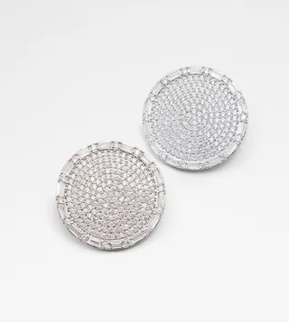 FARABRISSI Embellished Studded Earrings
