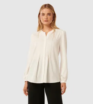 TANA Pintuck Long Sleeves Top