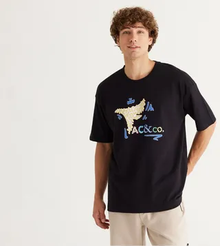 Printed Crew Neck T-Shirt