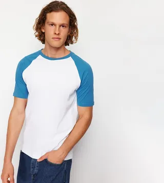 Raglan Sleeves Cotton T-Shirt