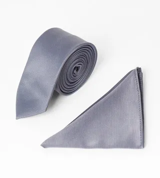 Jacquard Tie with Pocket Square