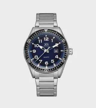 Navy Dial Analog Watch