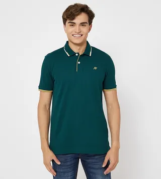 Aero Men's Contrast Trim Polo T-Shirt