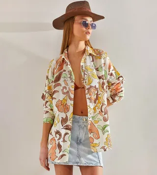 Patterned Long Sleeves Shirt