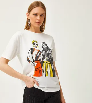 Printed Short Sleeves T-Shirt