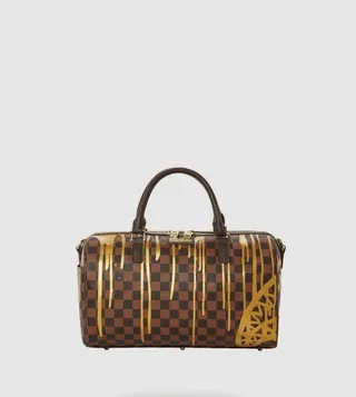 Sharks In Paris Paint Drip Empress Mini Duffle  Bag