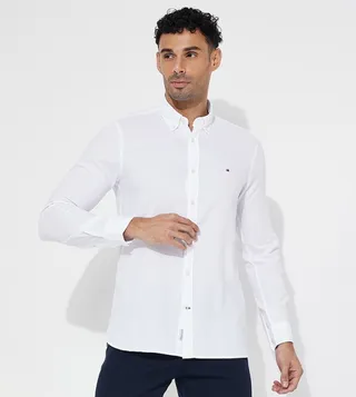 Logo Detail Long Sleeves Shirt