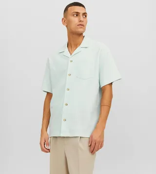 Textured Revere Collar Shirt