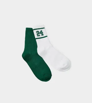 2-Pack Printed Socket Socks