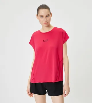 Printed Short Sleeves Active T-Shirt