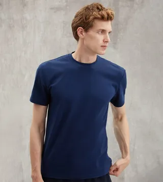 Solid Crew Neck Slim Fit T-Shirt