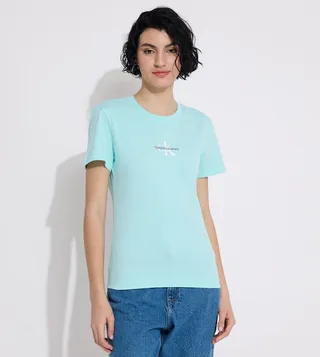 Monogram Detail Slim Fit T-Shirt
