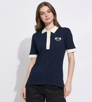 Embroidered Short Sleeves Polo T-Shirt