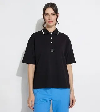 Logo Embroidered Short Sleeves Polo T-Shirt