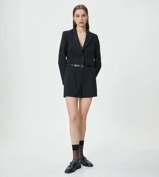 Pleat Detail Shorts