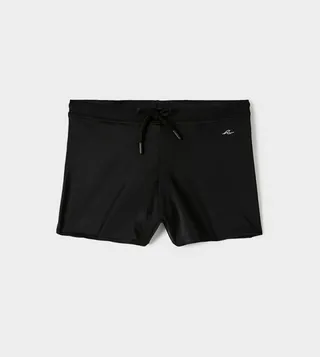 Drawstring Waist Swim Bottom
