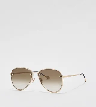 Tinted Aviator Sunglasses