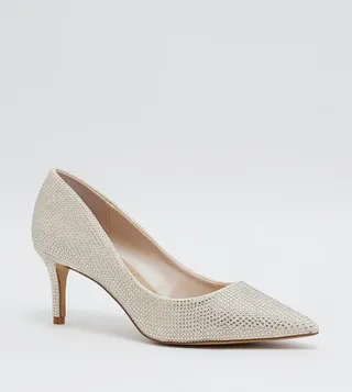 STESSYLOW Embellished Pointed Toe Pumps 