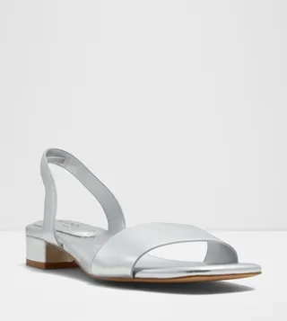 DORENNA Textured Block Heel Sandals