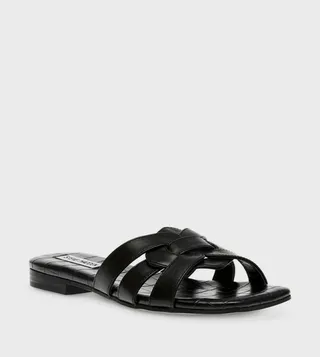VCAY Open Toe Flat Sandals