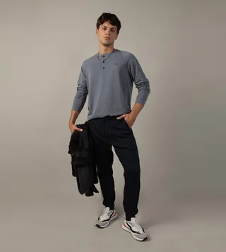 24/7 Training Henley Thermal T-Shirt