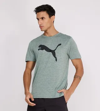 Logo Printed Crew Neck Active T-Shirt