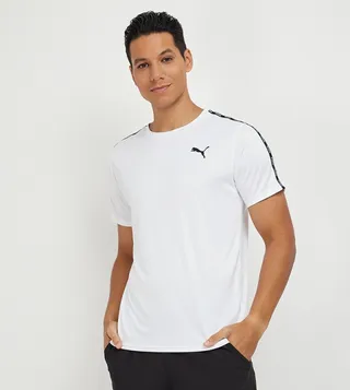 Logo Tape Crew Neck Active T-Shirt