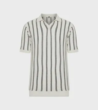 Striped Limited Edition Knitted Polo T-Shirt