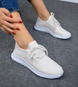 Mesh Knitted Slip-On Shoes