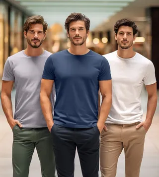 Pack of 3 Slim Fit Short Sleeve T-Shirt
