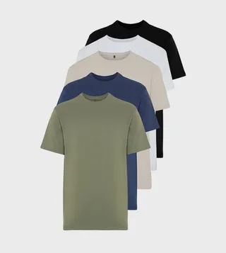 Pack of 5 Solid Short Sleeves T-Shirt