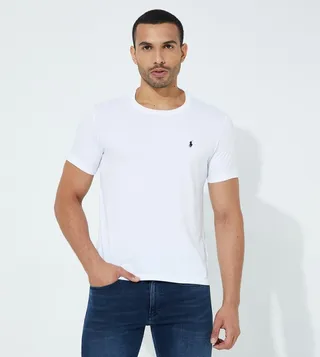 Logo Detail Crew Neck T-Shirt
