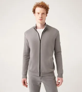 Zip Front Long Sleeves Cardigan