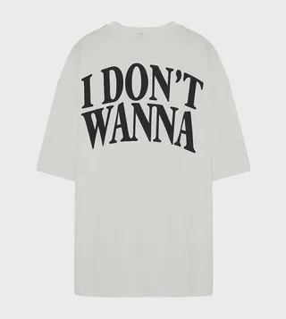 Plus & Tall Printed Back Oversized T-Shirt