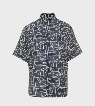 Patterned Short Sleeves Shirt