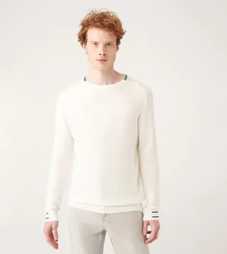 Textured Long Sleeves Sweater