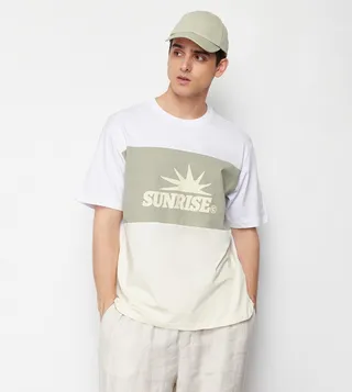 Color Block Crew Neck T-Shirt