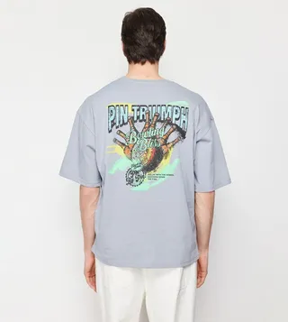 Printed Back Short Sleeves T-Shirt