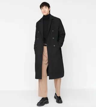 Loose Fit Double Breasted Maxi Coat